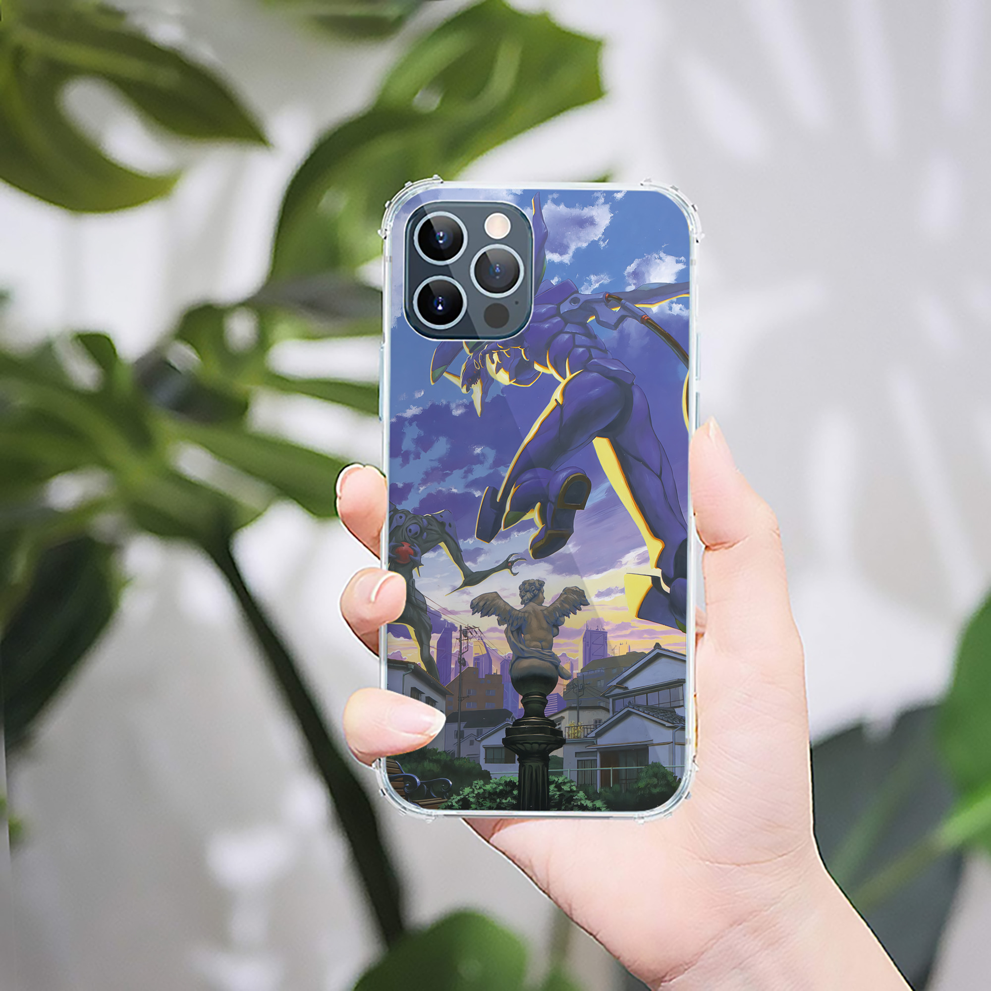 （画像用） EVA 新世紀エヴァンゲリオン 【iPhone 12シリーズ対応】透明スマホケース（クリアソフトケース）